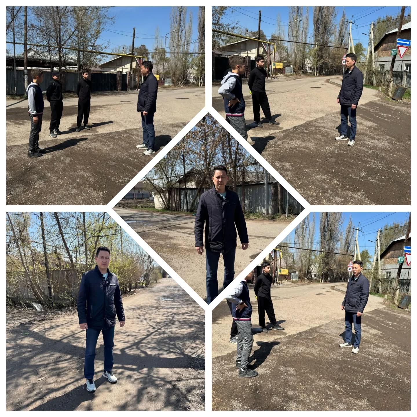 мектеп мұғалімдері мен полиция қызметкерлерінен құрылған мобильдік топ жол-көлік апаттарының алдын алу және оқушылардык қауіпсіздігін қамтамасыз ету мақсатында   рейд өткізді